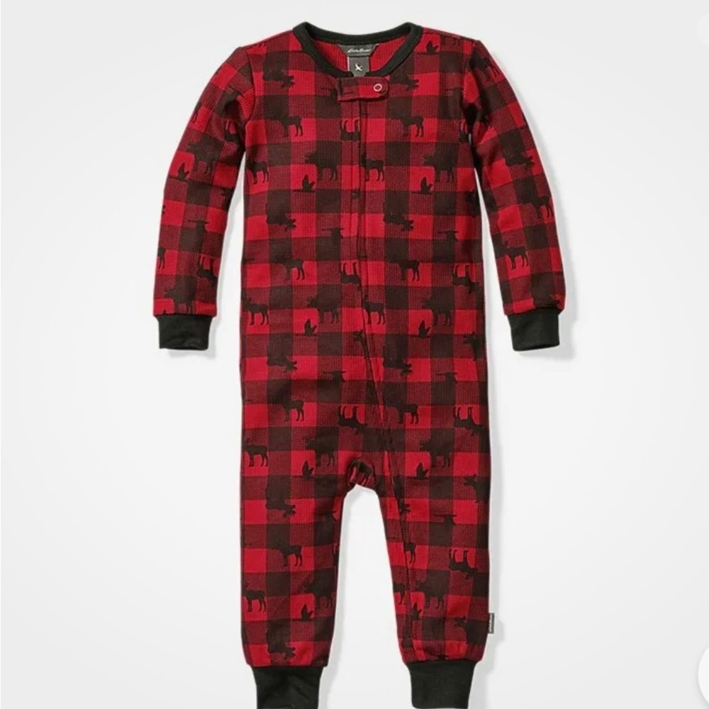 Eddie Bauer Buffalo Res Checkered Baby Footless Sleeper